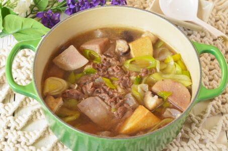 Japanese Taro Beef Stew (Yamagata Imoni)